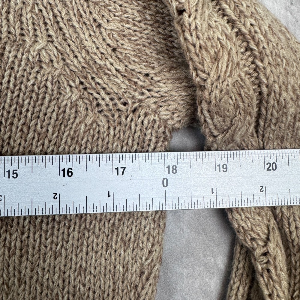 St. John's Bay Cardigan Women's Medium Chunky Cable Knit Button Front Sweater - Picture 5 of 7